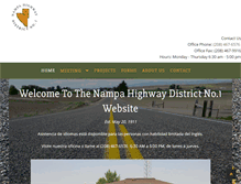 Tablet Screenshot of nampahighway1.com